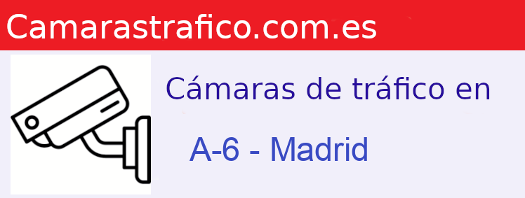 Cámaras dgt en la A-6 en la provincia de Madrid